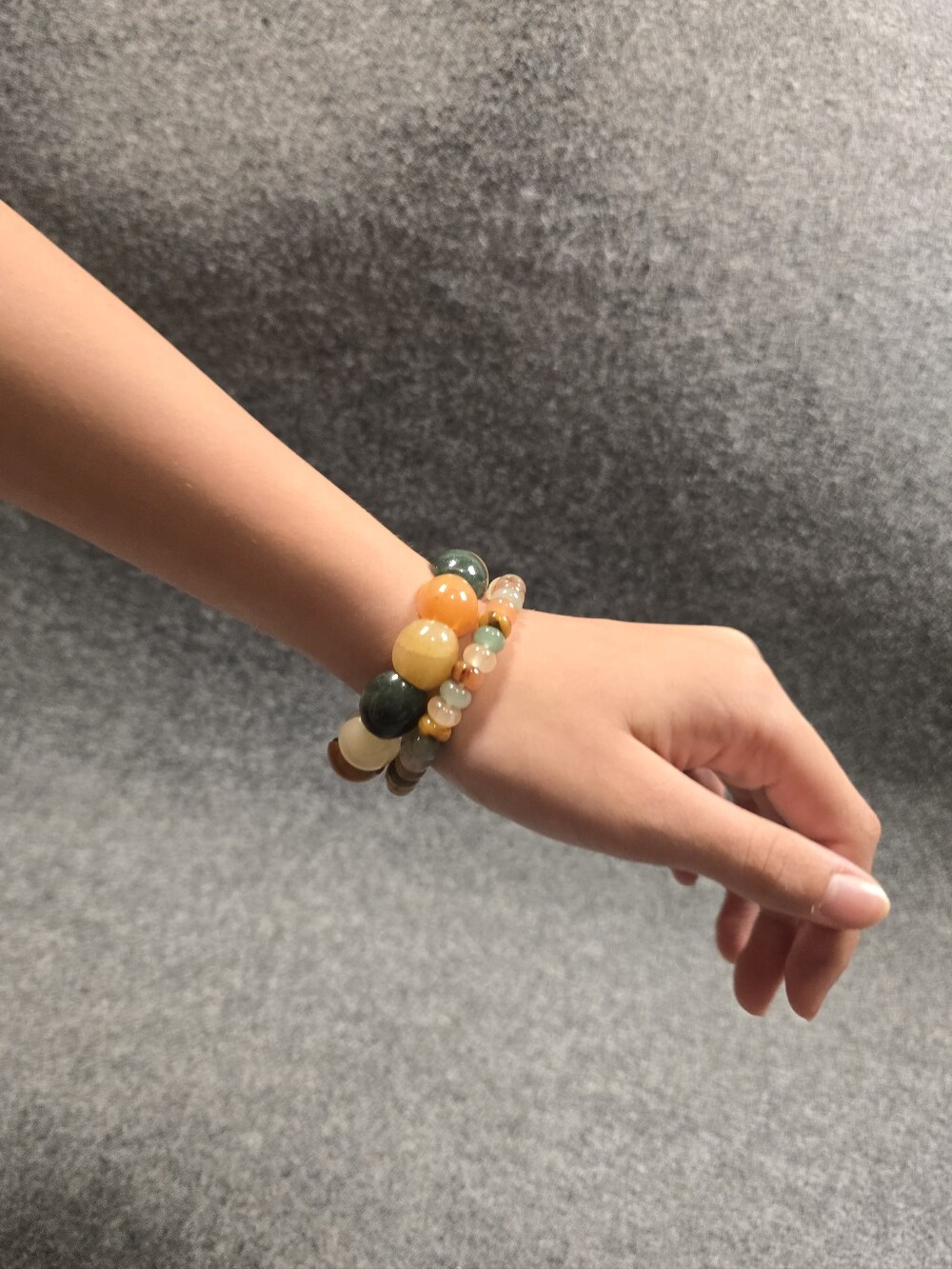 Multicolor Natural Stone Beaded Bracelet - Elegant Women Jewelry